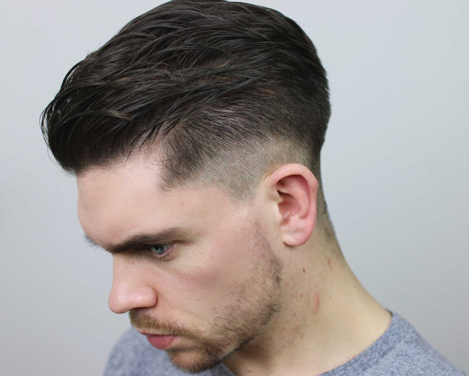 Comb back fade deals